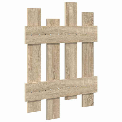 vidaXL Wall-Mounted Coat Rack Wall-mounted Sonoma Oak 60 x 3 x 82 cm