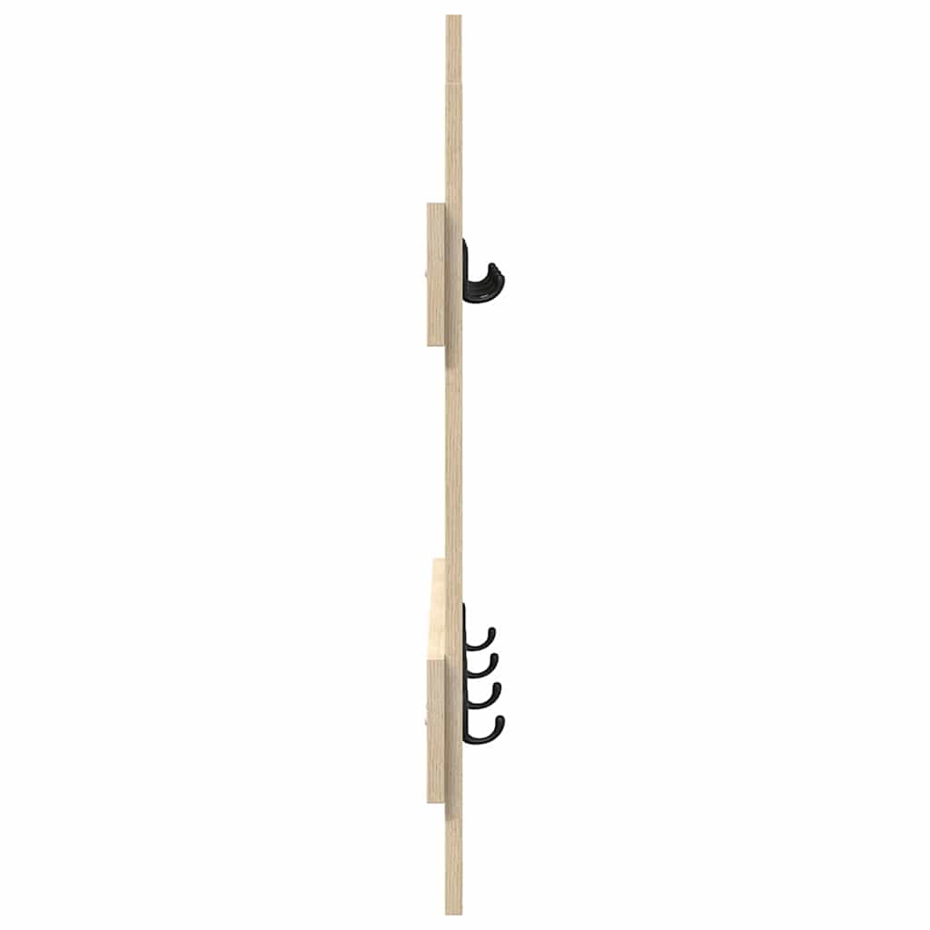 vidaXL Wall-Mounted Coat Rack Wall-mounted Sonoma Oak 60 x 3 x 82 cm