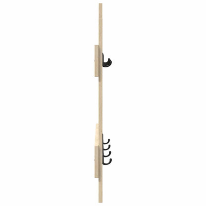 vidaXL Wall-Mounted Coat Rack Wall-mounted Sonoma Oak 60 x 3 x 82 cm