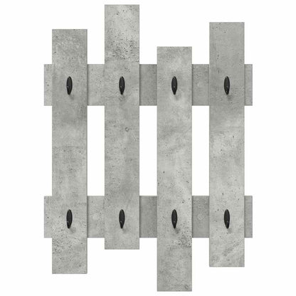 vidaXL Wall-Mounted Coat Rack Concrete Grey 60 x 3 x 82 cm