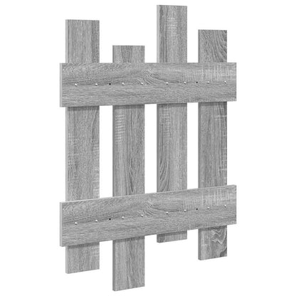 vidaXL Wall-Mounted Coat Rack Wall-mounted Grey Sonoma 60 x 3 x 82 cm