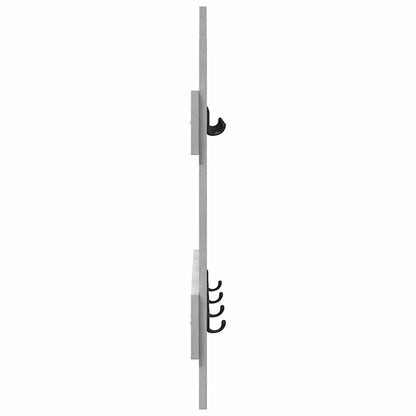 vidaXL Wall-Mounted Coat Rack Wall-Mounted Grey Sonoma 60 x 3 x 82 cm