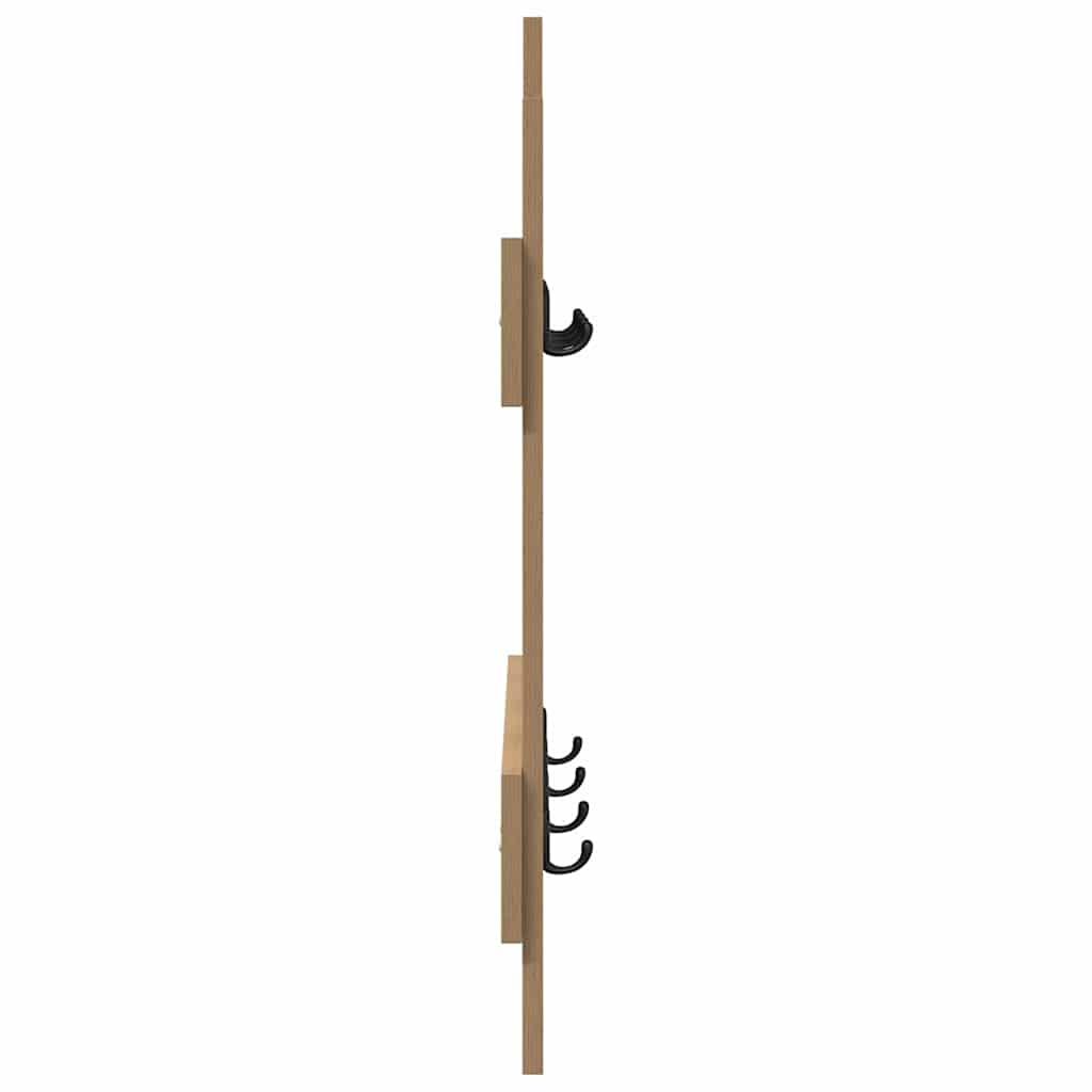 vidaXL Wall-Mounted Coat Rack Wall-mounted Artisan Oak 60 x 3 x 82 cm
