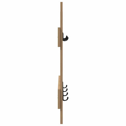 vidaXL Wall-Mounted Coat Rack Wall-mounted Artisan Oak 60 x 3 x 82 cm