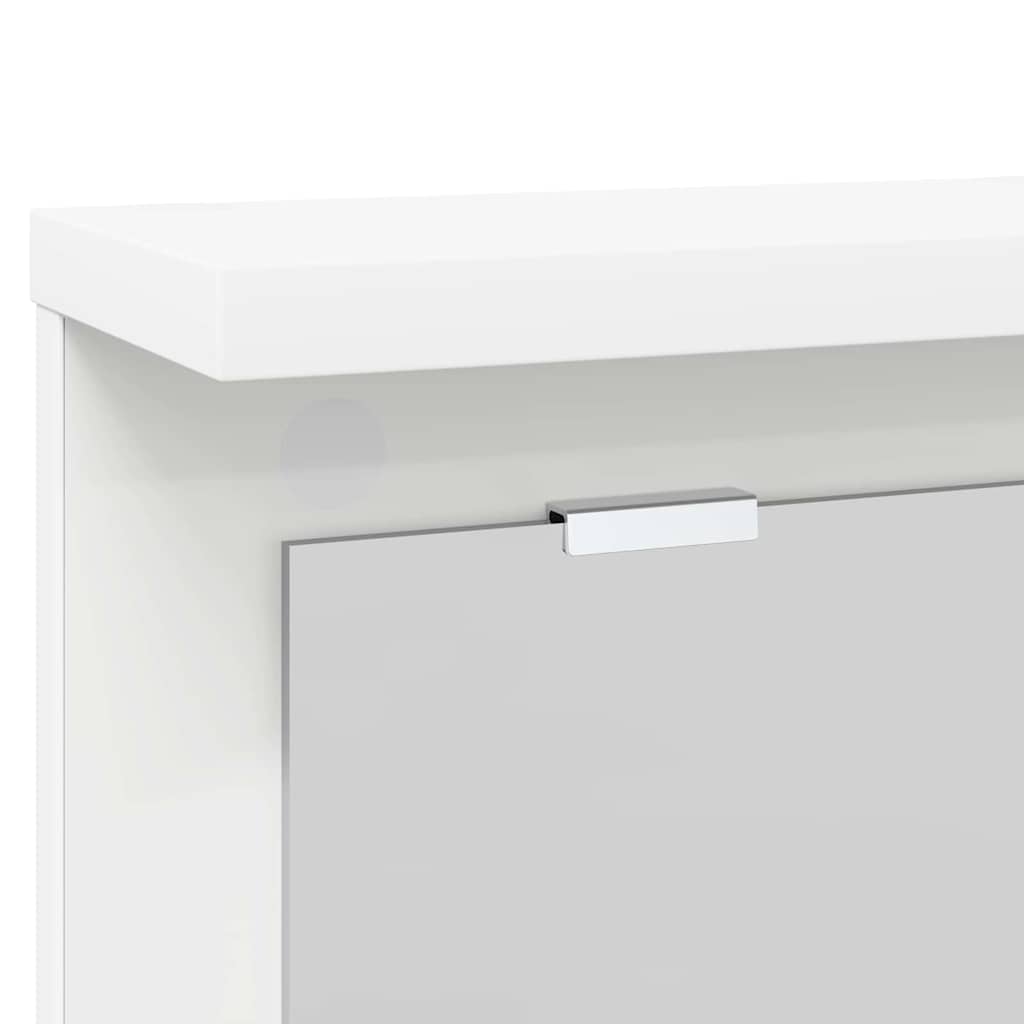 vidaXL Wall-Mounted Coat Rack White 85 x 10 x 45 cm Engineered wood