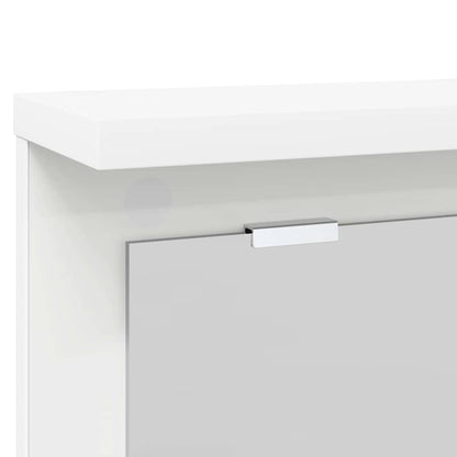 vidaXL Wall-Mounted Coat Rack White 85 x 10 x 45 cm Engineered wood