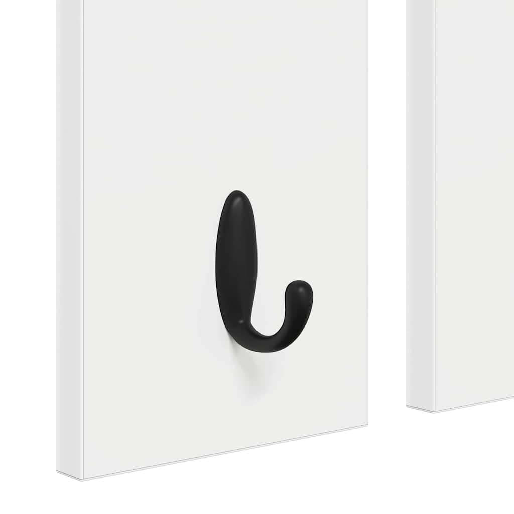 vidaXL Wall-Mounted Coat Rack White 85 x 10 x 45 cm Engineered wood