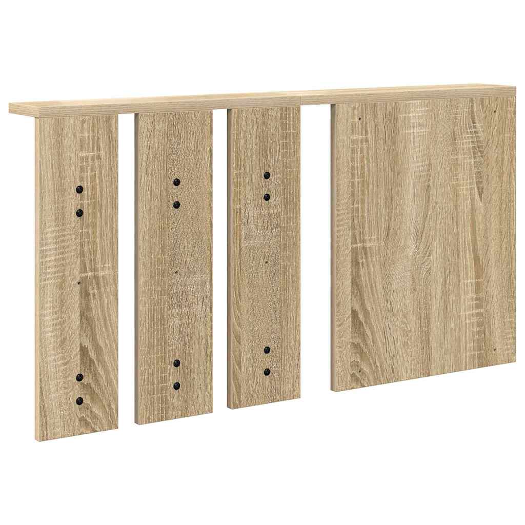vidaXL Wall-Mounted Coat Rack with Shelf Sonoma oak 85 x 10 x 45 cm