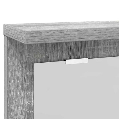vidaXL Wall-Mounted Coat Rack with Shelf Grey sonoma 85 x 10 x 45 cm