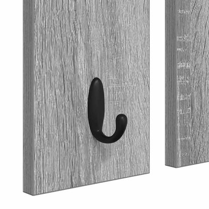 vidaXL Wall-Mounted Coat Rack with Shelf Grey sonoma 85 x 10 x 45 cm