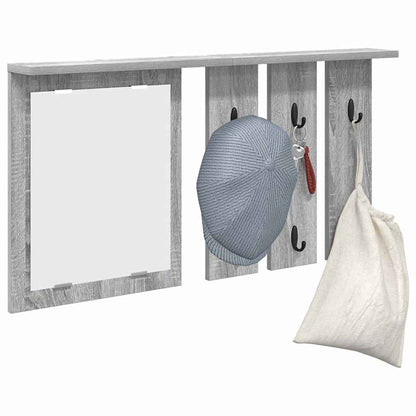 vidaXL Wall-Mounted Coat Rack Wall-Mounted Grey sonoma 85 x 10 x 45 cm