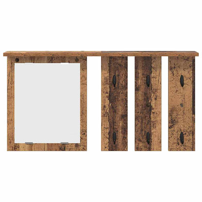 vidaXL Wall-Mounted Coat Rack Old wood 85 x 10 x 45 cm Engineered wood