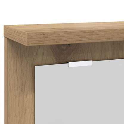 vidaXL Wall-Mounted Coat Rack with Shelf Artisan oak 85 x 10 x 45 cm
