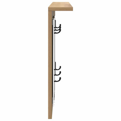vidaXL Wall-Mounted Coat Rack with Shelf Artisan oak 85 x 10 x 45 cm