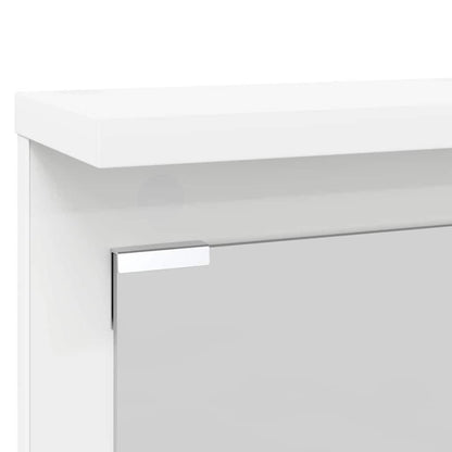 vidaXL Wall-Mounted Coat Rack White 84 x 10 x 80 cm Engineered wood