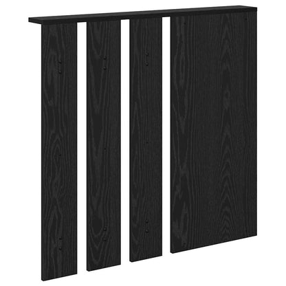 vidaXL Wall-Mounted Coat Rack with Shelf Black oak 84 x 10 x 80 cm