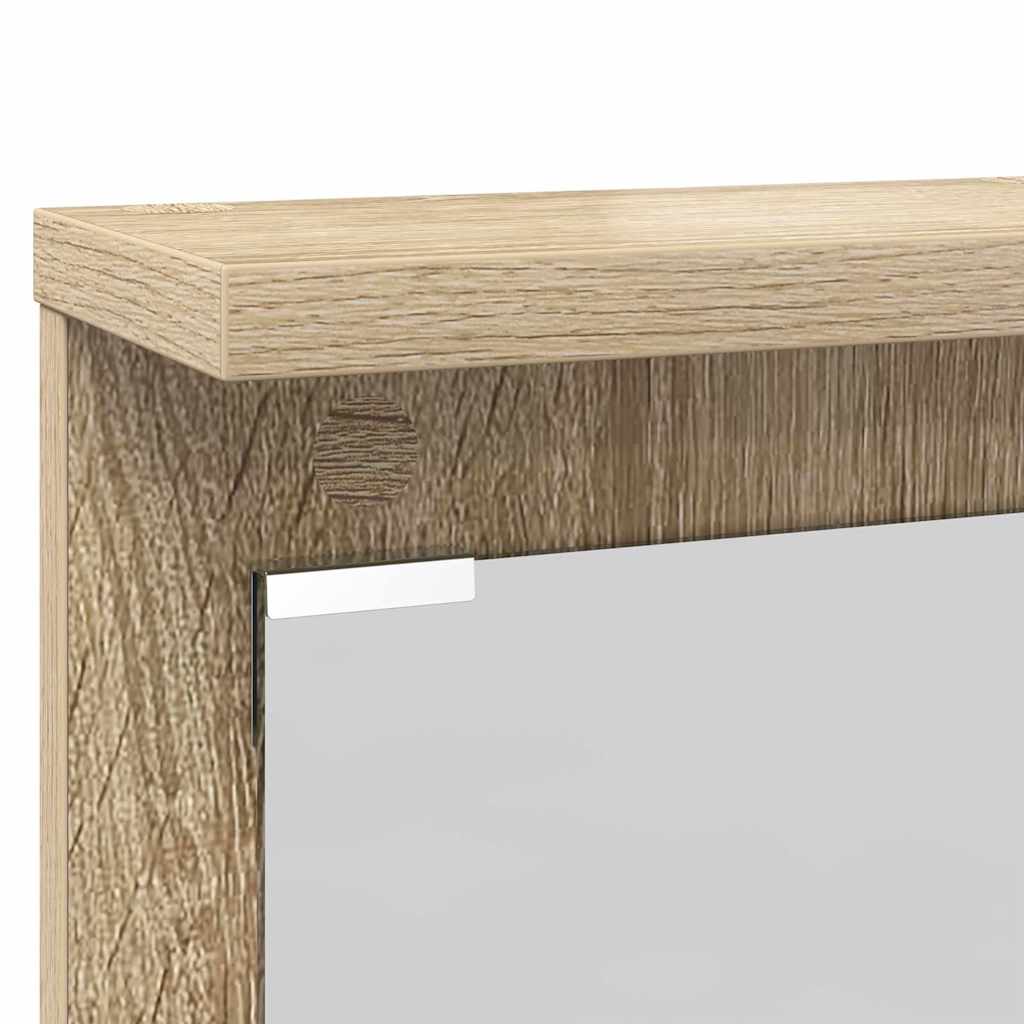 vidaXL Wall-Mounted Coat Rack with Shelf Sonoma oak 84 x 10 x 80 cm