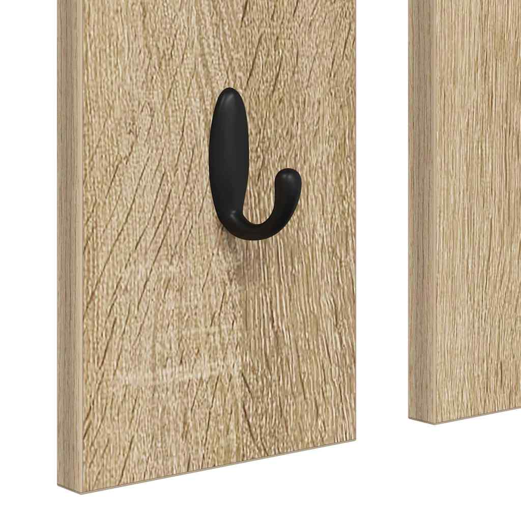 vidaXL Wall-Mounted Coat Rack with Shelf Sonoma oak 84 x 10 x 80 cm