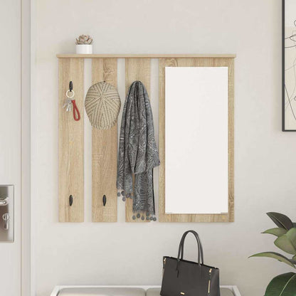 vidaXL Wall-Mounted Coat Rack Wall-Mounted Sonoma oak 84 x 10 x 80 cm