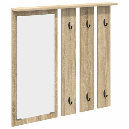vidaXL Wall-Mounted Coat Rack Wall-Mounted Sonoma oak 84 x 10 x 80 cm