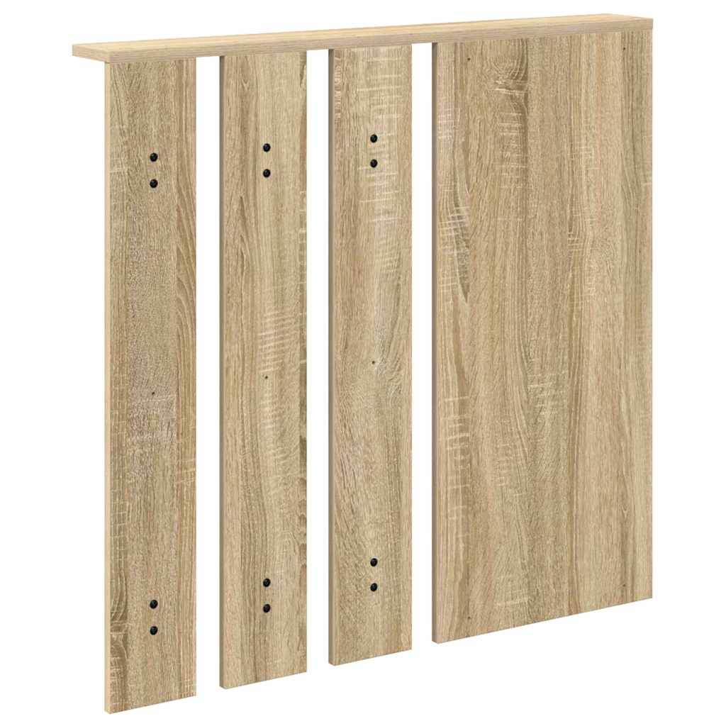 vidaXL Wall-Mounted Coat Rack with Shelf Sonoma oak 84 x 10 x 80 cm
