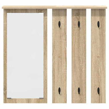 vidaXL Wall-Mounted Coat Rack Wall-Mounted Sonoma oak 84 x 10 x 80 cm