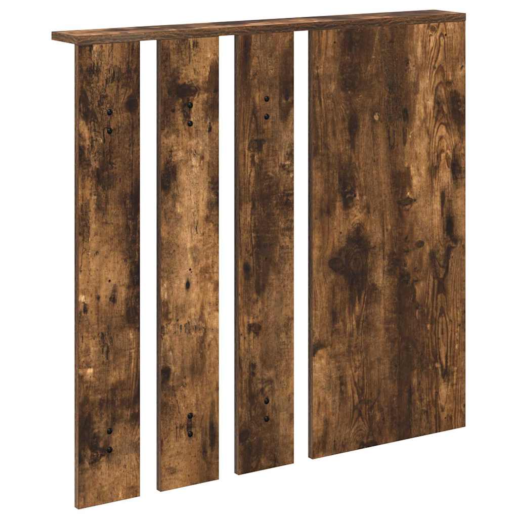 vidaXL Wall-Mounted Coat Rack with Shelf Smoked oak 84 x 10 x 80 cm