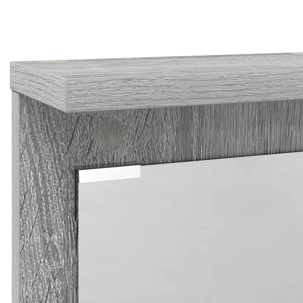 vidaXL Wall-Mounted Coat Rack with Shelf Grey sonoma 84 x 10 x 80 cm