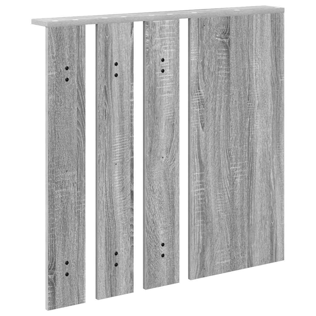 vidaXL Wall-Mounted Coat Rack Wall-Mounted Grey sonoma 84 x 10 x 80 cm