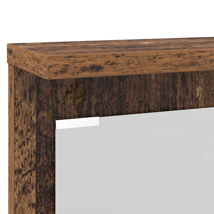 vidaXL Wall-Mounted Coat Rack Old wood 84 x 10 x 80 cm Engineered wood