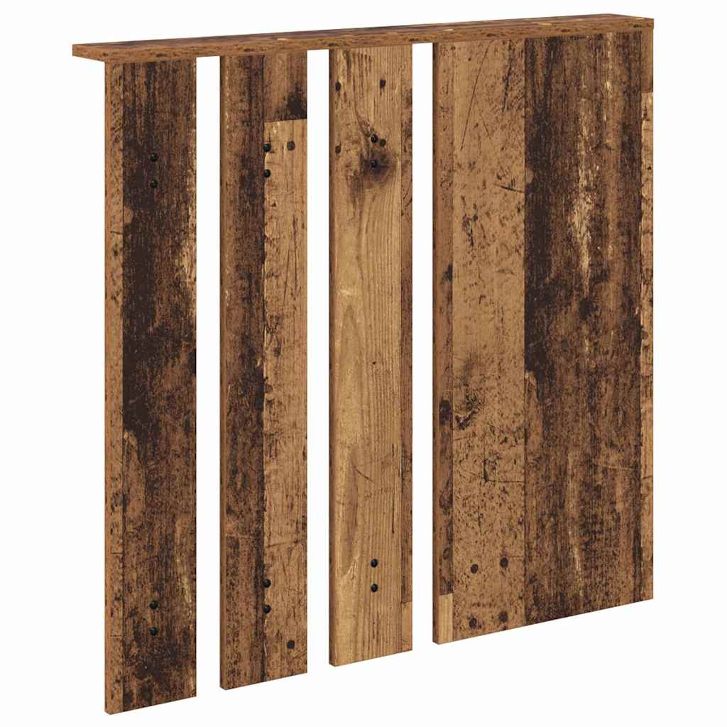 vidaXL Wall-Mounted Coat Rack Old wood 84 x 10 x 80 cm Engineered wood