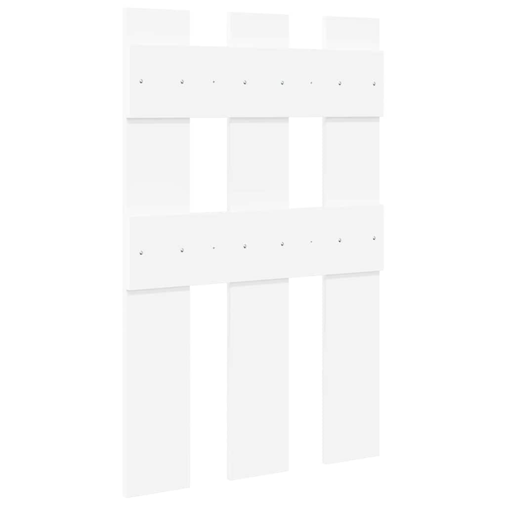 vidaXL Wall-Mounted Coat Rack White 65 x 3 x 100 cm Engineered wood