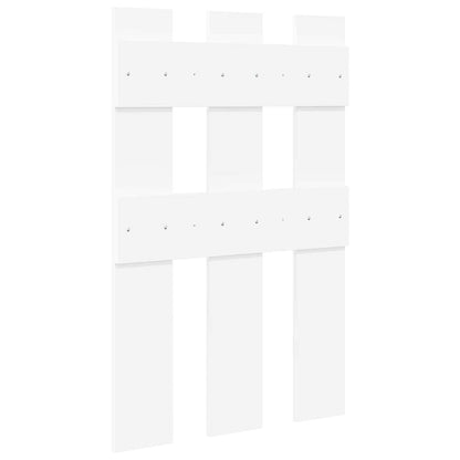 vidaXL Wall-Mounted Coat Rack White 65 x 3 x 100 cm Engineered wood