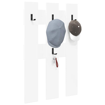 vidaXL Wall-Mounted Coat Rack White 65 x 3 x 100 cm Engineered wood