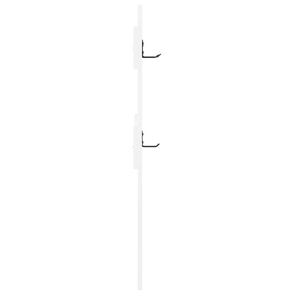 vidaXL Wall-Mounted Coat Rack White 65 x 3 x 100 cm Engineered wood