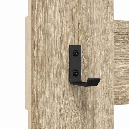 vidaXL Wall-Mounted Coat Rack Wall-mounted Sonoma Oak 65 x 3 x 100 cm