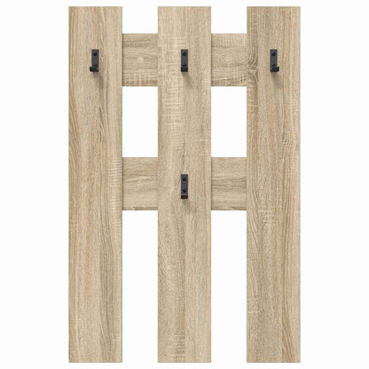 vidaXL Wall-Mounted Coat Rack Wall-Mounted Sonoma Oak 65 x 3 x 100 cm