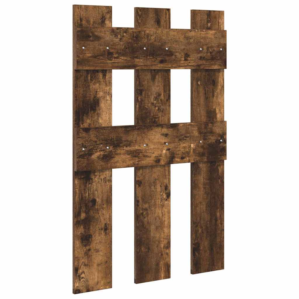 vidaXL Wall-Mounted Coat Rack Wall-mounted Smoked Oak 65 x 3 x 100 cm