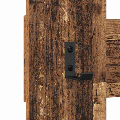 vidaXL Wall-Mounted Coat Rack Old Wood 65 x 3 x 100 cm Engineered wood