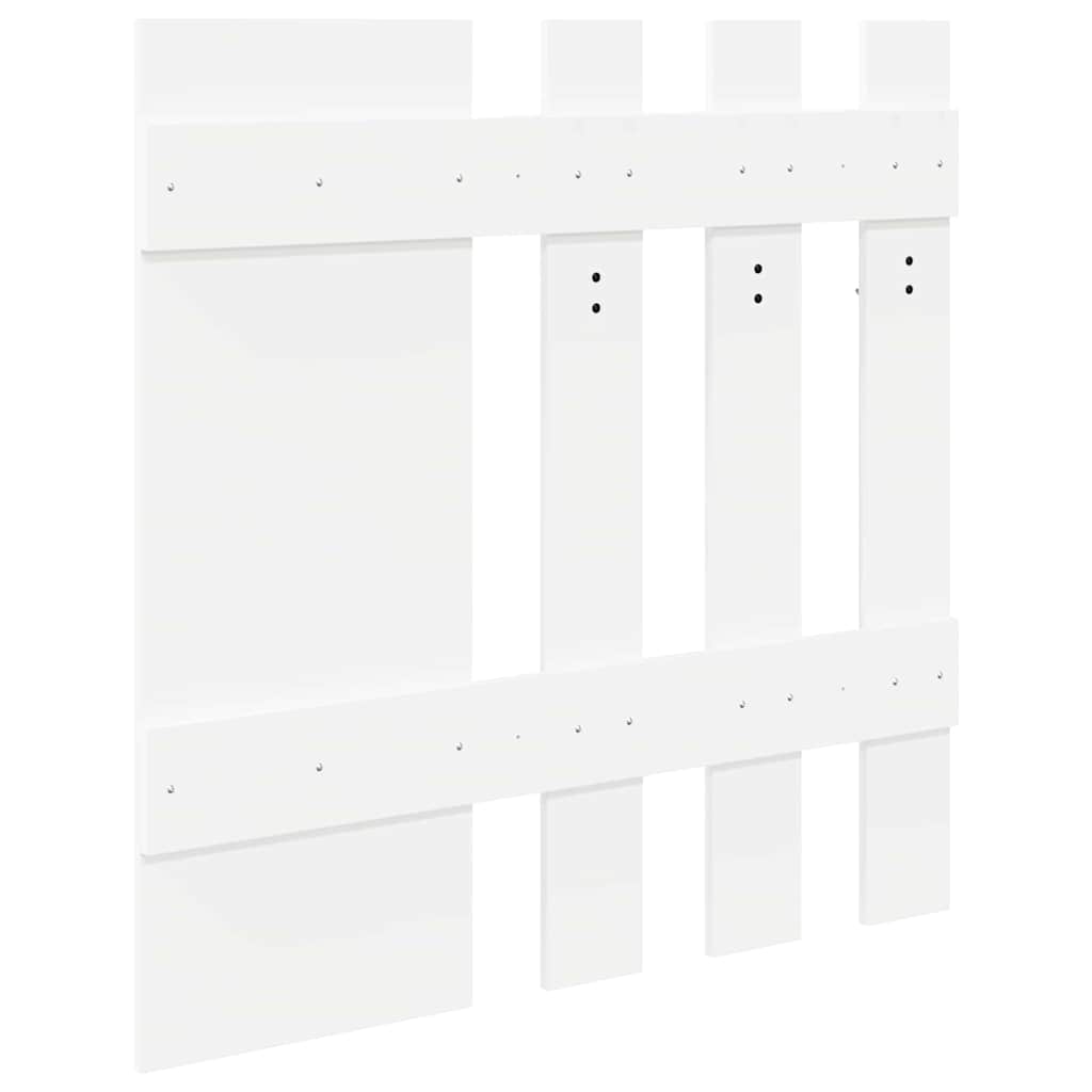 vidaXL Wall-Mounted Coat Rack Wall-Mounted White 100 x 10 x 100 cm