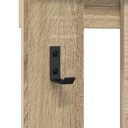 vidaXL Wall-Mounted Coat Rack Wall-Mounted Sonoma Oak Engineered wood