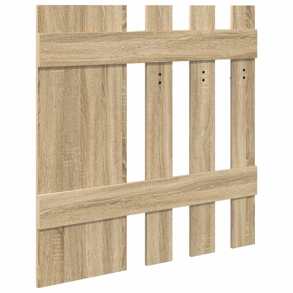 vidaXL Wall-Mounted Coat Rack Wall-Mounted Sonoma Oak Engineered wood