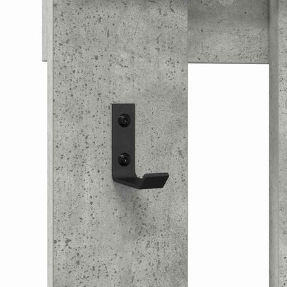 vidaXL Wall-Mounted Coat Rack Concrete Grey 100 x 10 x 100 cm