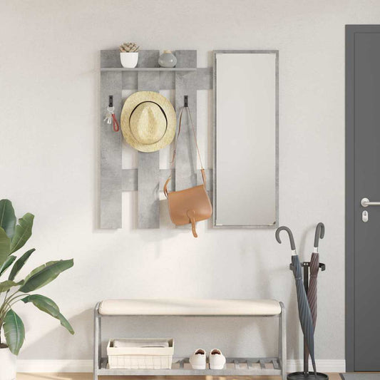 vidaXL Wall-Mounted Coat Rack Concrete Grey 100 x 10 x 100 cm