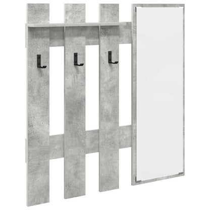 vidaXL Wall-Mounted Coat Rack Wall-Mounted Concrete Grey