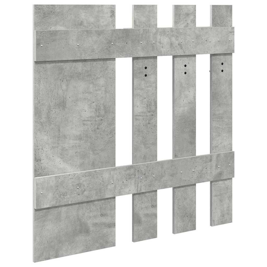 vidaXL Wall-Mounted Coat Rack Concrete Grey 100 x 10 x 100 cm