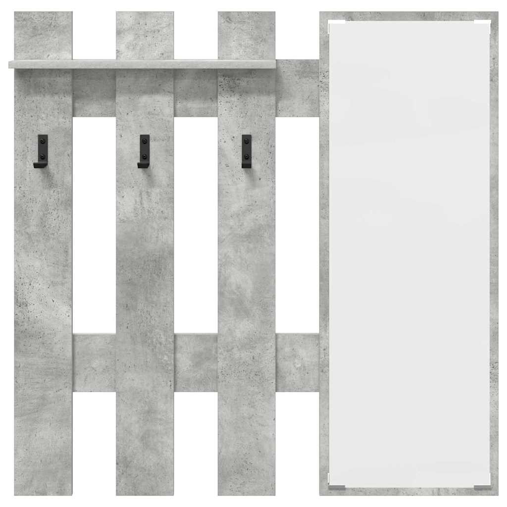 vidaXL Wall-Mounted Coat Rack Concrete Grey 100 x 10 x 100 cm