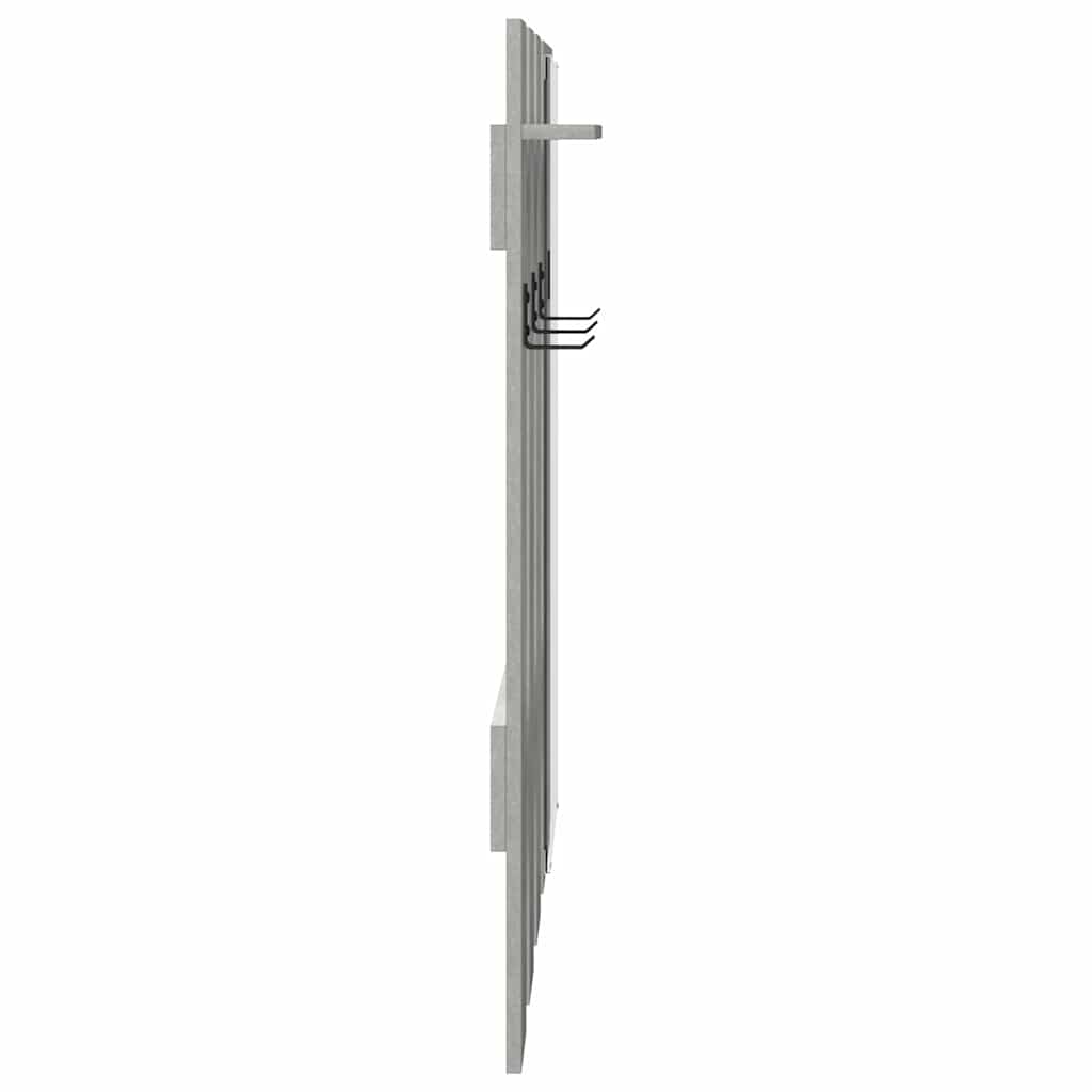 vidaXL Wall-Mounted Coat Rack Concrete Grey 100 x 10 x 100 cm