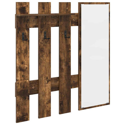 vidaXL Wall-Mounted Coat Rack Wall-Mounted Smoked Oak Engineered wood