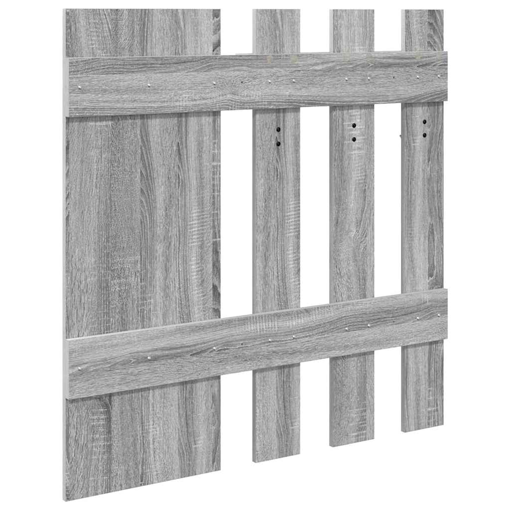 vidaXL Wall-Mounted Coat Rack Grey Sonoma 100 x 10 x 100 cm